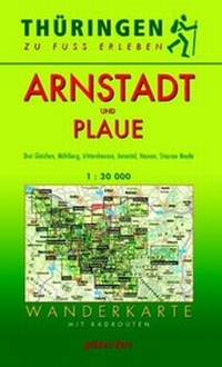 Abbildung von: Wanderkarte Arnstadt und Plaue - grünes herz