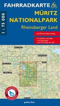 Abbildung von: Fahrradkarte Müritz-Nationalpark, Rheinsberger Land - grünes herz