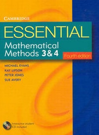 Enlarge image Cover: Essential Mathematical Methods 3 and 4 with CD-Rom - Cambridge University Press