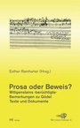 Cover: Prosa oder Beweis? - H-E Verlag