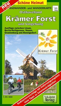 Abbildung von: Radwander- und Wanderkarte Osthavelland, Krämer Forst und Umgebung - Barthel, A