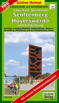 Abbildung von: Radwander- und Wanderkarte Lausitzer Seenland, Senftenberg, Hoyerswerda und Umgebung - Barthel, A