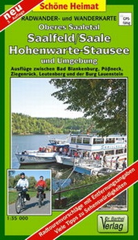 Abbildung von: Radwander- und Wanderkarte Oberes Saaletal, Saalfeld/Saale, Hohenwarte-Stausee und Umgebung - Barthel, A