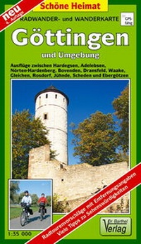 Abbildung von: Radwander- und Wanderkarte Göttingen und Umgebung - Barthel, A