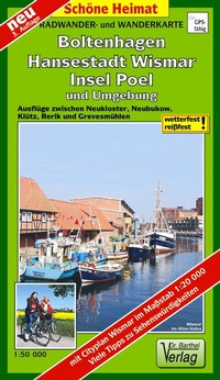 Abbildung von: Radwander- und Wanderkarte Boltenhagen, Hansestadt Wismar, Insel Poel und Umgebung - Barthel, A