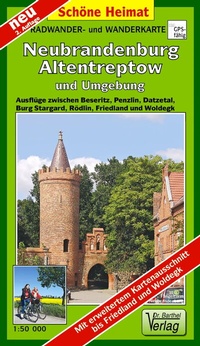 Abbildung von: Radwander- und Wanderkarte Neubrandenburg, Altentreptow und Umgebung - Barthel, A