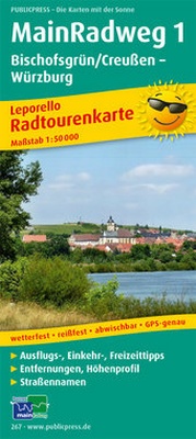 Abbildung von: MainRadweg 1, Bischofsgrün/Creußen - Würzburg - Freytag-Berndt und ARTARIA