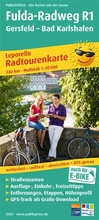Cover: Publicpress Leporello Radtourenkarte Fulda-Radweg, Gersfeld, Hann. M&uuml;nden 1:50.000 - freytag & berndt