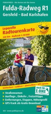 Abbildung von: Fulda-Radweg, Gersfeld - Hann. Münden - Freytag-Berndt und ARTARIA