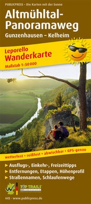 Abbildung von: Altmühltal-Panoramaweg, Gunzenhausen - Kelheim - Freytag-Berndt und ARTARIA