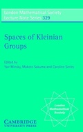 Cover: Spaces of Kleinian Groups - Cambridge University Press