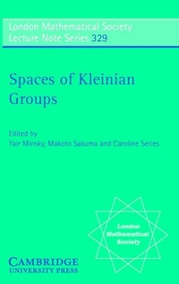 Abbildung von: Spaces of Kleinian Groups - Cambridge University Press