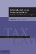 Cover: International Tax as International Law - Cambridge University Press