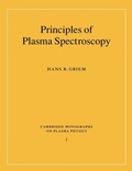 Cover: Principles of Plasma Spectroscopy - Cambridge University Press