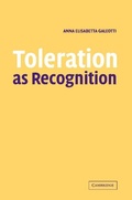 Cover: Toleration as Recognition - Cambridge University Press