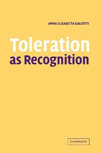 Enlarge image Cover: Toleration as Recognition - Cambridge University Press