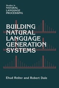 Cover: Building Natural Language Generation Systems - Cambridge University Press