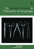 Cover: Routledge Companion to Philosophy of Language - Routledge