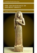 Cover: The Archaeology of Ancient Greece - Cambridge University Press