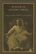 Cover: Wisdom in Ancient Israel - Cambridge University Press