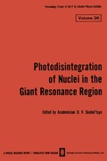 Cover: Photodisintegration of Nuclei in the Giant Resonance Region - Springer
