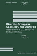 Cover: Discrete Groups in Geometry and Analysis - Birkhauser Boston Inc