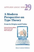 Cover: A Modern Perspective on Type Theory - Springer