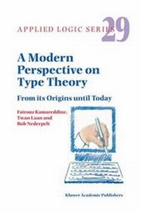 Enlarge image Cover: A Modern Perspective on Type Theory - Springer