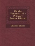 Cover: Zarate, Volumes 1-2 - Nabu Press