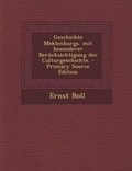 Cover: Geschichte Meklenburgs. Mit Besonderer Berucksichtigung Der Culturgeschichte. - Nabu Press