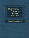Cover: Memoires... - Primary Source Edition - Nabu Press