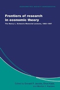 Cover: Frontiers of Research in Economic Theory - Cambridge University Press