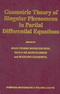 Abbildung von: Geometric Theory of Singular Phenomena in Partial Differential Equations - Cambridge University Press
