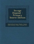 Cover: Sewage Disposal - Nabu Press