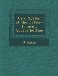 Enlarge image Cover: Card System at the Office - Nabu Press