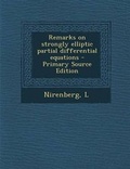 Cover: Remarks on Strongly Elliptic Partial Differential Equations - Nabu Press
