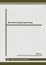 Cover: Manufacturing Engineering - Trans Tech Publications Ltd