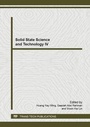 Cover: Solid State Science and Technology IV - Trans Tech Publications Ltd