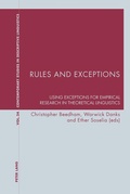 Cover: Rules and Exceptions - Peter Lang Verlag