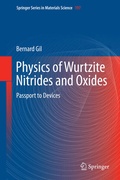 Cover: Physics of Wurtzite Nitrides and Oxides - Springer