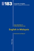 Cover: English in Malaysia - Peter Lang Verlag