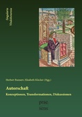 Cover: Autorschaft. Konzeptionen - Transformationen - Diskussionen - Praesens Verlag