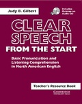 Cover: Clear Speech from the Start Teacher's Resource Book with CD - Cambridge University Press