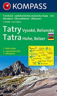 Abbildung von: Tatry Vysoké - Belianske- Hohe - Belaer Tatra - KOMPASS-Karten