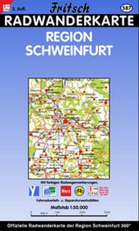 Abbildung von: Radwanderkarte Region Schweinfurt - Fritsch Landkartenverlag