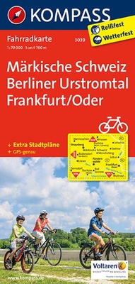 Abbildung von: KOMPASS Fahrradkarte 3039 Märkische Schweiz - Berliner Urstromtal - Frankfurt/Oder 1:70.000 - KOMPASS-Karten