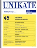 Cover: Essener Unikate 45: Fusionen. - Universit&auml;t Duisburg - Essen SSC