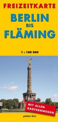 Abbildung von: Freizeitkarte Berlin bis Fläming - grünes herz