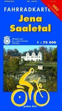 Abbildung von: Fahrradkarte Jena, Saaletal - grünes herz