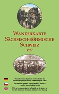 Cover: Wanderkarte S&auml;chsisch-B&ouml;hmische Schweiz 1927 - Sonnenblumen-Verlag Dresden